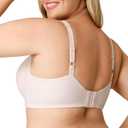 Playtex Women's Wireless Bra, Full Coverage, Moisture-Wicking, 4750 (Beige), 36DDD