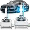 Fit for Mercedes Benz 2014-2016 CLA250 GLA250 2014-2018 GLA45 AMG D3S HID Xenon Headlight Bulbs, High and Low Beam OEM 35W Bi-Xenon Light Bulb Replacement, 8000K Blue White, Pack of 2