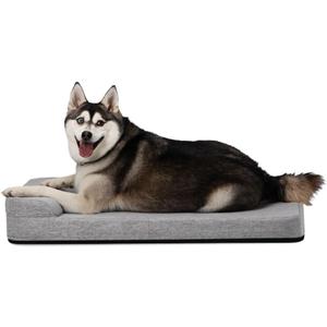 Diggs Bolstr Orthopedic Dog Bed with Headrest - Dog Crate Bed for Evolv Crate & Other Standard Pet Kennels - Durable & Comfortable - (Medium) (Gray, M)