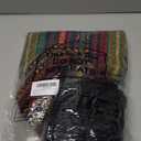 Shyyween 2 Pairs Extra Long Boho Leg Warmers for Women, 30 Inch Over Knee Bohemian Wool Knit Thigh High Leg Warmers (Navy, Black)