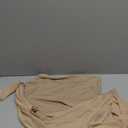 Avidlove Womens Long Sleeve Bodysuits Mock Turtle Neck Shapewear Bodysuit Sexy Mesh Bodysuit Two Piece Outfit Cami Tops (XX-Large, Khaki)