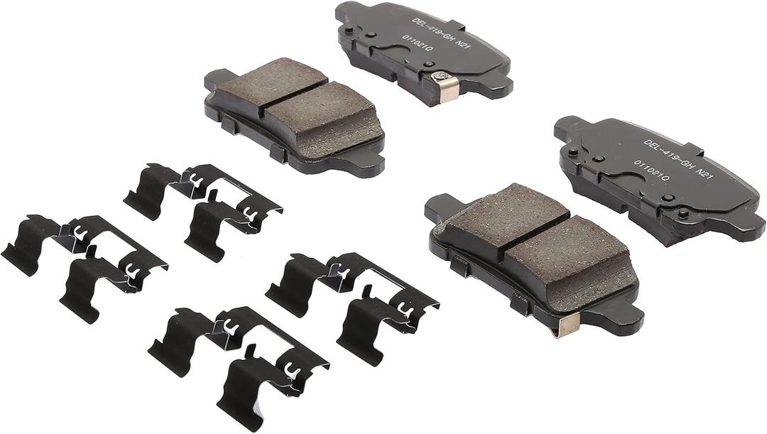 ACDelco Gold 17D1915CHF1 Ceramic Rear Disc Brake Pad Kit with Clips