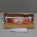 Curtain Rods No Drilling 32 to 58 in, USFOOK 5/8 Inch No Drill Curtain Rods for Windows with 3M Adhesive Brackets, Renter Friendly Drapery Pole with White Round Finials