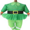 Inflatable Leprechaun Costume Adult irish Blow up Costume leprechaun Outfit Men st patricks day costume irish suit