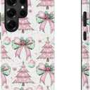 DEENAKIN for Samsung Galaxy S24 Ultra Case,Cute Floral,Wireless Charging | Compatible with Magsafe, Dual-Layer Hard Shell + Silicone, Shockproof Protective Phone Cover for Women Girls