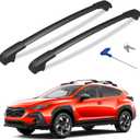 300lbs Lockable Roof Rack Cross Bars Fit for Subaru Crosstrek 2024 2025 2026 (Not for Wilderness), Aluminum Heavy Duty Roof Rails Crossbar for Rooftop Cargo Bars Luggage Bike Kayak Racks