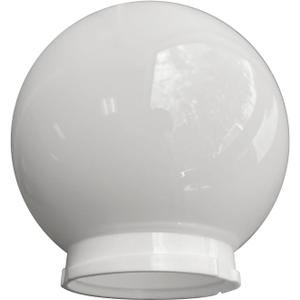 Beam Lighting 6-inch White Acrylic Replacement Globe - Cover for Ceiling, Wall Fixtures, Lamp Posts, or Streetlights