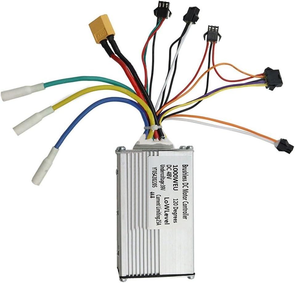 1000W 48V Electric Motor Controller with LCD Display, Digital Meter, Electric Scooter Controller for Kugoo G2 Pro for Electric Bicycle Scooter(Controller)