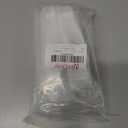 JETLAND Cabinet Drawer Crystal Pulls, 4-Pack, White with Clear Glass, 4" Hole Centers, Shining Daisy, Cabinet Handles for Dresser Nightstand Furniture, PW6738WW102