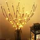 AMARS 3pcs Lighted Artificial LED Branch Lights with Timer Battery Operated Fairy Spirit Decorative Twig Tree Decorations for Home Living Room Vase Christmas (29inch, Auto 6H ON/18H Off, Warm White)