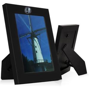 Hidden Camera Photo Frame,1080P Picture Frame Spy Camera Security Nanny Cam with Motion Detection, Indoor Security Video Spy Cam for Home Office-No WiFi Needed No Audio