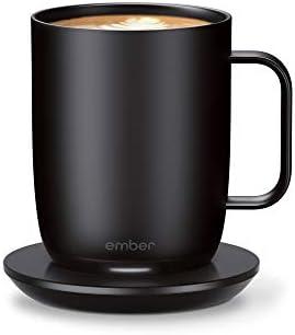 Ember Temperature Control Smart Mug 2, 14 Oz, App-Controlled Heated Coffee Mug with 80 Min Battery Life and Improved Design, Black