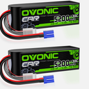2X Ovonic 14.8V 130C 4S 5200mAh Lipo Battery EC5 for RC Car Truck Heli Jet Boat