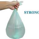 1.2 Gallon Biodegradable Trash Bags Small Trash Bags Unscented Garbage Bags Compostable Wastebasket Can Liners for Bathroom,Home, Office , Baby diaper(Emerald, 125 Count (Pack of 1))