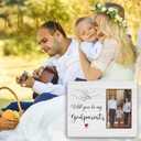 Godparents Proposal Gifts 4x6 Picture Frame, Godparent Gifts for Baptism from Godchild, Will You Be My Godparents Picture Photo Frames for Desk Tabletop Wall Decoration