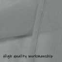 DUALIFE 2 Panels Grey Sheer Valance - Basement Semi Sheer Valances for Kitchen Window Dressing with Rod Pocket (Gray,52 by 18 Inches Long)