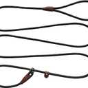 BTINESFUL 7ft Slip Lead Dog Leash, Strong Nylon Rope Leash, 1/4" Dog Training Lead for Small Medium Dogs, 14+ Colors (1/4" * 7 FT, Black)