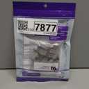 VCE Cat6 Shielded RJ45 Pass Through Connectors 25-Pack, RJ45 8P8C Cat 6/Cat 5e Connector End 3 Prong Ethernet Modular Plug Gold Plated for Solid or Stranded STP/FTP Network Cable (Shielded, 25 Pack)