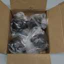 2 Inch Antique Brass Ball Casters, Vintage Caster Wheels, Swivel Plate Caster with Brake, Set of 4 Furniture Wheels for Sofa, Coffee Table, Cabinet, Kitchen Cart