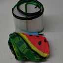 Upgraded Inflatable Dog Cone Collar with Transparent Anti-Licking Shield, Adjustable Elizabethan Collar for Medium Large Dogs, 2-in-1 Design with Detachable Shield and Soft Padding (L, Watermelon)