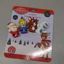5 Piece Christmas Finger Puppets for Toddlers and Kids, Rudolph The Red-Nosed Reindeer, Santa, Clarice, Hermey, and The Abominable Snowman, Bath Toy, Red