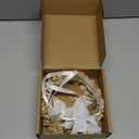 Wildflower Flower Crown for Baby 1st Birthday Party Headpieces Toddler Headband Hair Accessories for Girls Photo Prop Cake Smash Photography (White-Toddler size)