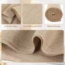 6 Pack Natural Burlap Table Runners,12 x 71 Inches Rustic Jute Table Runner and Tablerunner for Western Wedding Dinner Farmhouse Style Party Holiday Kitchen Decoration Set