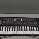 61 Key Keyboard Piano, Portable Electronic Keyboard Piano for Beginners with Speakers, Microphone, Sheet Music Stand, 100 Voices, 100 Rhythms, Digital Music Keyboard for Teen - Black