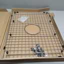 Serene Valley Sink Bottom Grid 21" X 15-1/2", Centered Drain with Corner Radius 3/8", Sink Protector SVH2116C, Medium