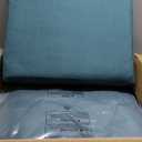 Arden Outdoor Deep Seat Cushion Set, 24 in x 24 in, Weather-Proof, Rain-Proof, Fade Resistant Patio Cushion for Chair, Sofa, and Couch Peacock Blue Green Texture