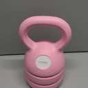 Adjustable Kettlebell Weight Set: 3-in-1 Kettlebells (5lbs 8lbs 12lbs) for Home Gym Full-Body Workout Strength Training Weight Loss | Good for Beginners (Pink)