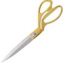 SUNLAND Professional Stainless Steel Heavy Duty Tailor Scissors (10,5 inch, Gold)