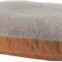 Carhartt Durable Canvas Pet Bed, Firm Duck Dog Bed, Carhartt Brown (Sherpa Top), Large
