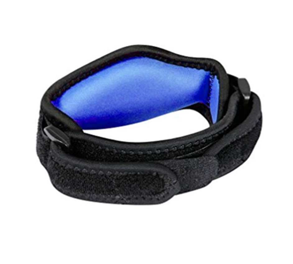 Elbow Brace Compression Pad Adjustable Unisex Fitness Equipment Comfort Forearm Pain-Free EVA Sports Accessories(Blue)