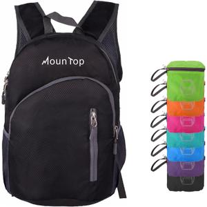 MounTop Outdoor Lightweight Foldable Water Resistant Backpack for Travel Hiking Riding