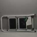 HBTower Step Ladder Folding Step Stool for Adults with Anti-Slip Pedal,330 lbs Capacity for Kitchen, Home,White