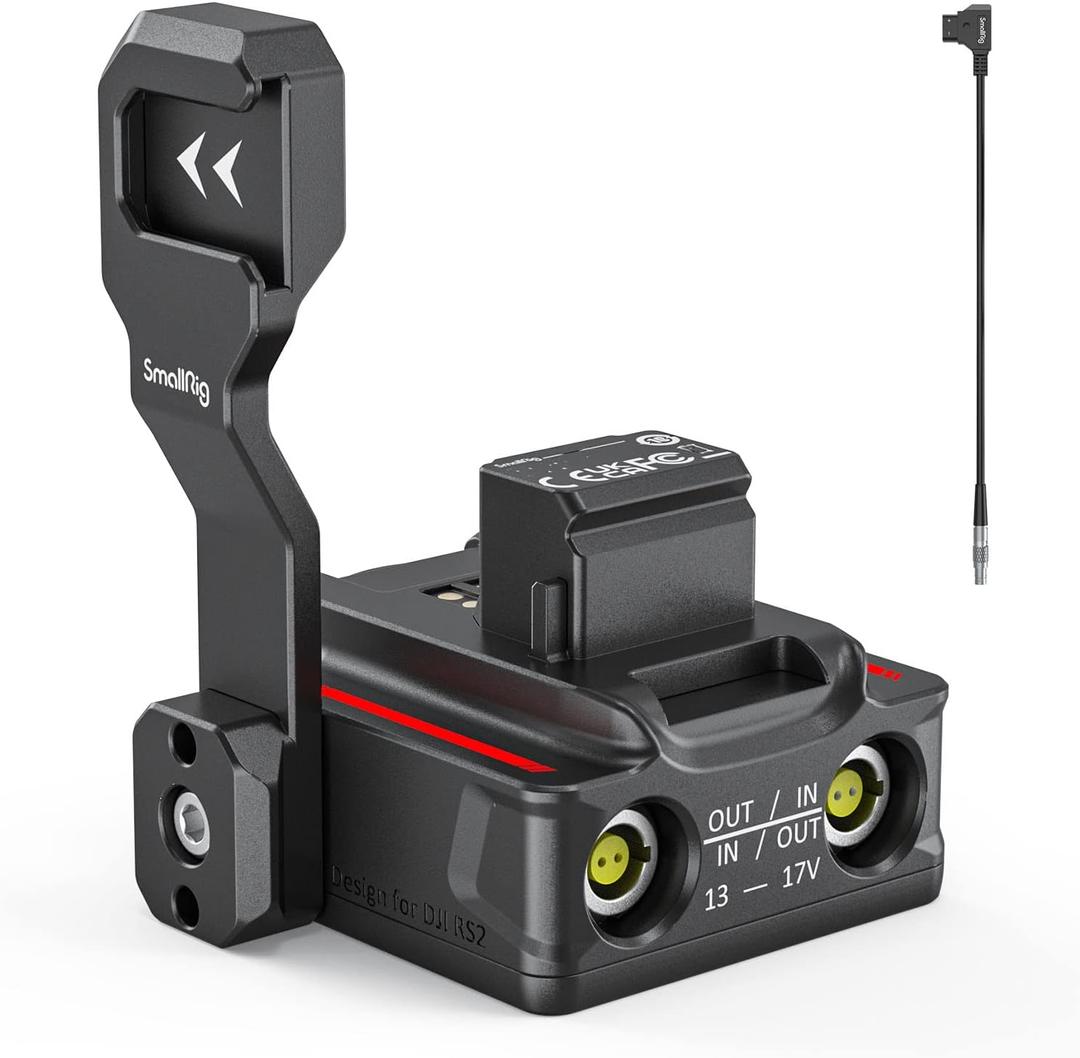 SMALLRIG Power Supply Base Plate for DJI RS 2 / RS 3 Pro/RS 4 Pro/RS 5 Gimbal, External Power Solution for DJI RS 2 / RS 3 Pro/RS 4 Pro