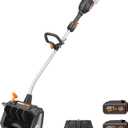 WORX Nitro 40V 12'' Cordless Snow Shovel, Electric Snow Thrower for 4-Car Driveway, Snow Removal with Brushless Motor & 2 Speed Control, 2 4.0 Ah Batteries and Charger Included, WG460