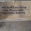 HEAD Easy Setup Ping Pong Table with Electronic Scorer - Junior Folding Table Tennis Table for Easy Storage - Game Room Table Includes 2 Paddles and Balls