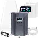 Cell Phone Booster for Home Office, Up to 7000 Sq.Ft, Cell Phone Signal Booster for Band 66/2/4/5/12/17/13/25,Boost 5G 4G LTE 3G Data for All U.S. Carrierst, FCC Approved