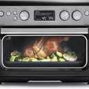 GreenPan 13-in-1 Elite Countertop Convection Oven & Air Fryer, PFAS-Free Ceramic Tray & Pizza Pan, Adjustable Racks, Multifunction Presets, Toaster, Bake, Broil, Roast, Proof, Dehydrate, Black