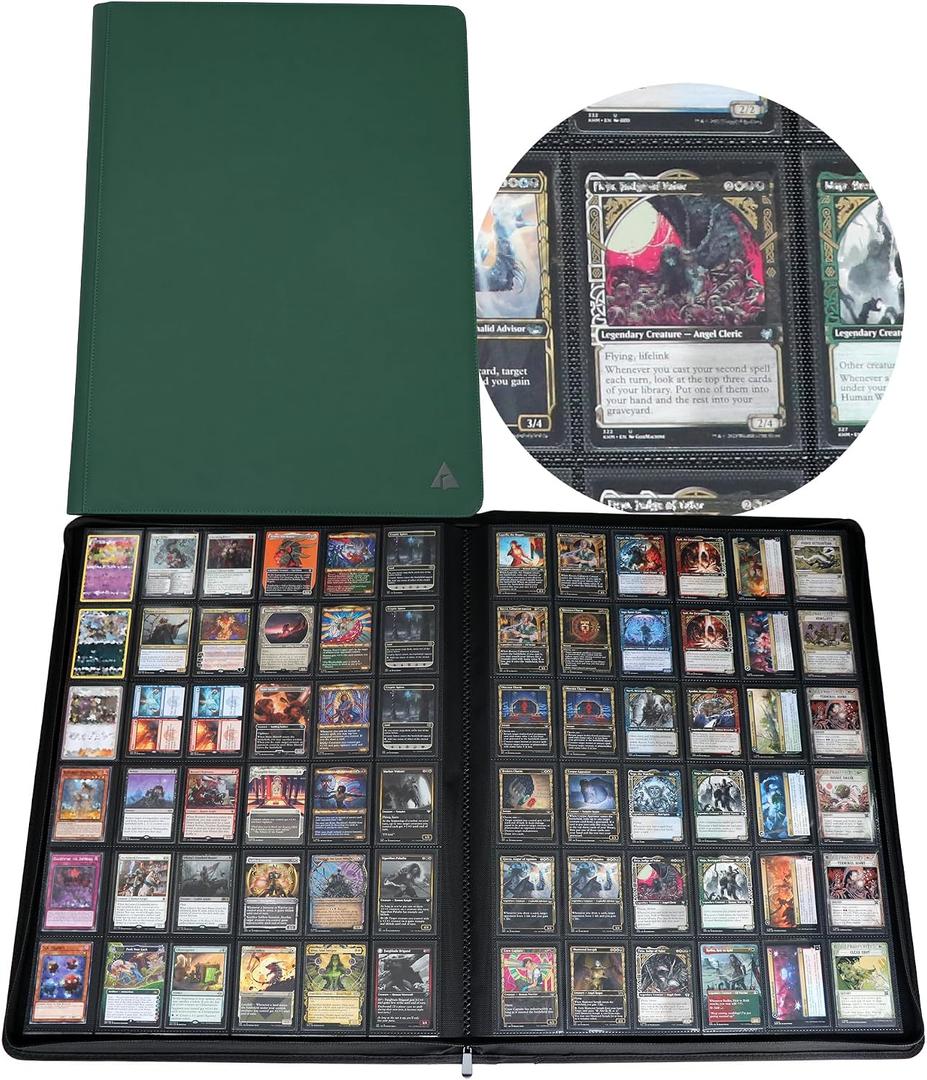 2300 Pocket Trading Card Binder, 36-Pocket Ringless Binder for TCG, Large