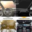 EcoNour Windshield Sun Shade Compatible for Cadillac XT4 20192026 | Compact SUV Front Window Sunshade | Foldable Sun Visor Protector | UV & Heat Blocking Protection
