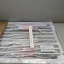 Cumbor 29.7-48" Baby Gate for Stairs, Mom's Choice Awards Winner-Dog Gates for Doorways, Auto Close Safety Pet Gate for Dogs Indoor, Easy Install Pressure Mounted Child Gate with Walk Thru Door, White