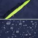 BOCOMAL FR Shirt for Summer Lightweight Vented Mesh Back and Underarm Breathable Flame Resistant Welding Button Down Shirts (Large Tall, Navy)