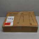 Folding Walkers for Seniors with 2 Skis and 5" Wheels, Lightweight Adult Rolling Walker, Supports Up to 350 Pounds, Adjustable Height, Aluminum Standard Walker, Silver