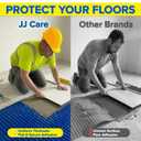 Uncoupling Membrane for Tile Floors, 54 Sq.Ft Roll 3.3 ft x 16.5 ft Blue, Waterproof Underlayment with Crack Isolation