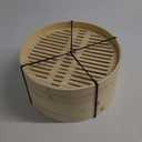 Joyce Chen 2-Tier Bamboo Steamer Baskets, 12-Inch