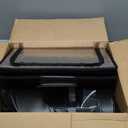 Heated Outdoor Cat House for Winter, All-Weather Waterproof Outdoor Cat Shelter with Adjustable Heated Pad & Elevated Base, Easy Setup, Mesh-Embedded Polyester for Stray & Feral Cats (24"x13"x17") (Black)