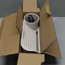 Umbra Stream Water Fountain for Tabletop Desktop - Soothing and Calming Zen for Bedroom or Office, Sand